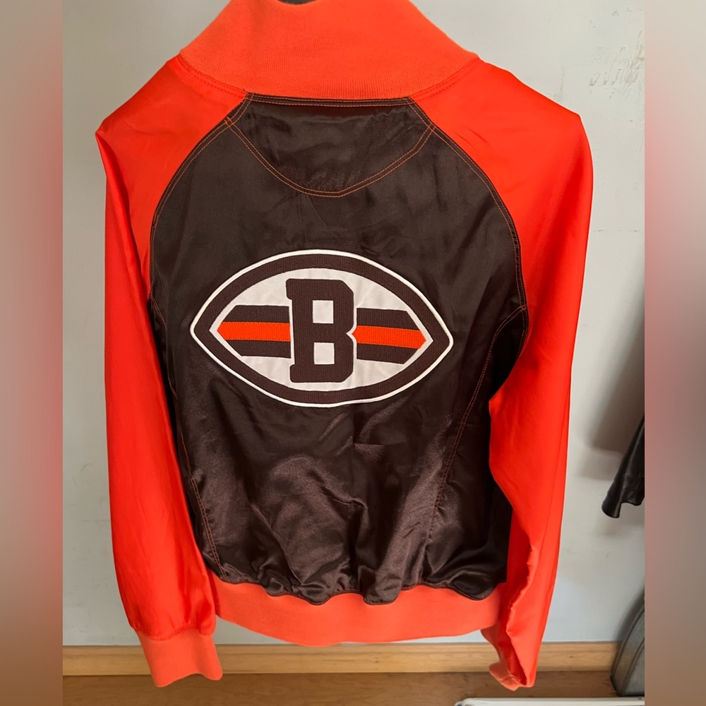 Rare Satin Cleveland Browns Ladies Jacket